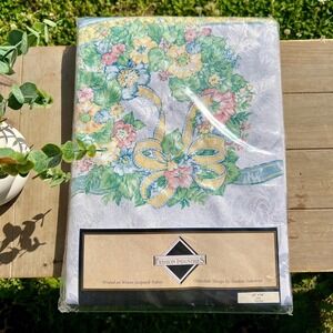 Vintage Floral Spring Oval Tablecloth | 60x84 | Fashion Industries
